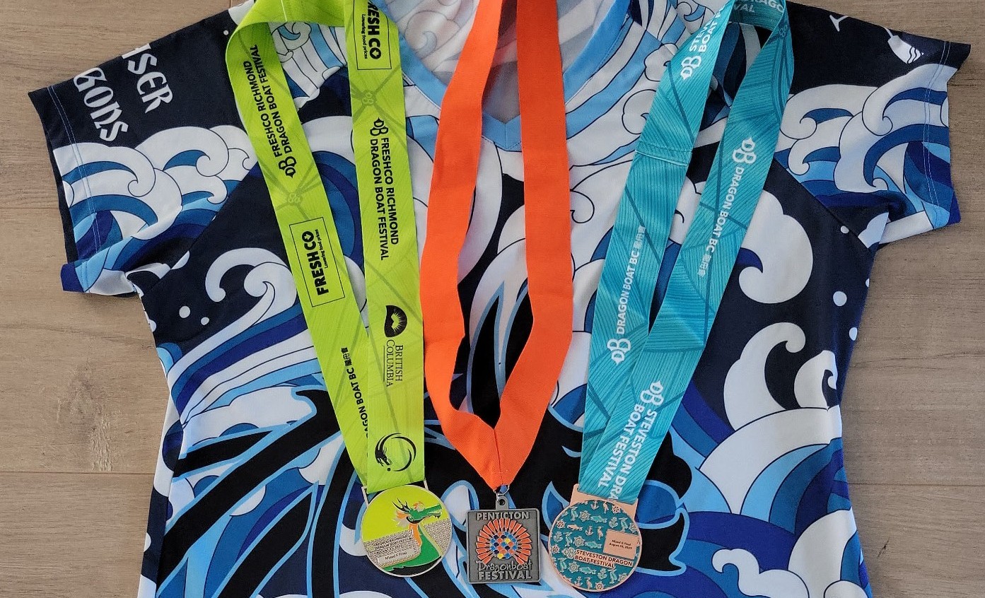 Fraser Dragon Medals, Showing off the bling 2