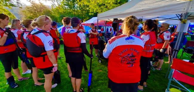 Coach before a race @fraserdragons